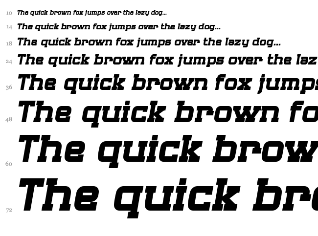 SF Big Whiskey font waterfall